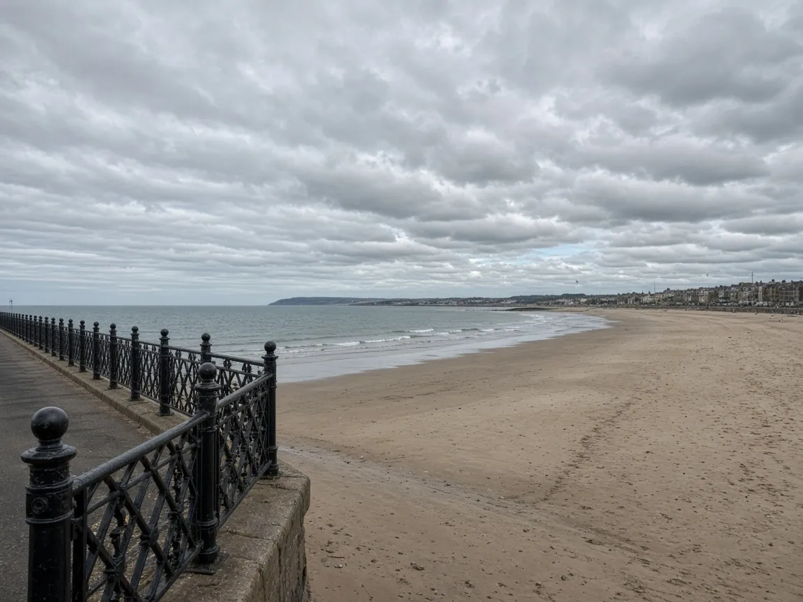 Portobello beach and promenade in Edinburgh, Scotland
